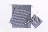 Cotton Linen Drawstring Cosmetic Bag Christmas Gift Package Makeup Storage Bags for Travel Wedding