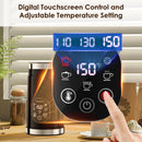 BioloMix Upgraded 5-in-1 LED Touch Screen Milk Frother for Lattes, Hot And Cold Foam Maker