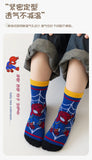 5 Pairs Children Socks Cartoon Spiderman Boy's Socks Spring Autumn Middle Tube sock Cotton Cute Kids Socks Size 1-12 Year