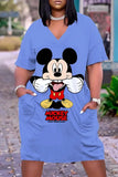 Disney-elegantes vestidos longos femininos, roupas de mulher, chique grande, verão, plus size, 2024