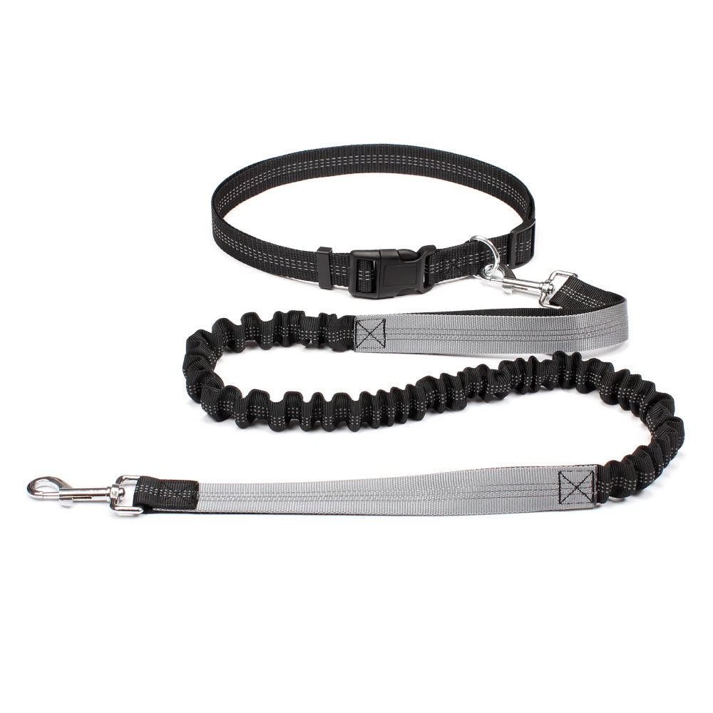Correa de perro manos libres para pasear, correr y trotar, ajustable, cinturón de cintura, correa de pecho, cuerda de tracción, accesorios para perros