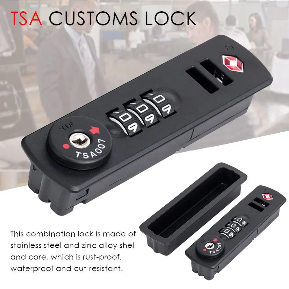 Padlock Luggage Weatherproof Anti-theft Safely Code Lock TSA Customs Lock 3 Digit Combination Lock TSA21123 Password Lock