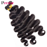 Kit mechas de cabelo humano ondulado com closure - body wave
