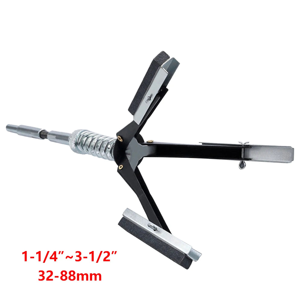 Lijadora de cilindros de tres mordazas, rectificadora de diámetro interior de acero, herramienta de bruñido de cilindros de freno de motor de automóvil, bruñidor de eje flexible de 19-64 mm