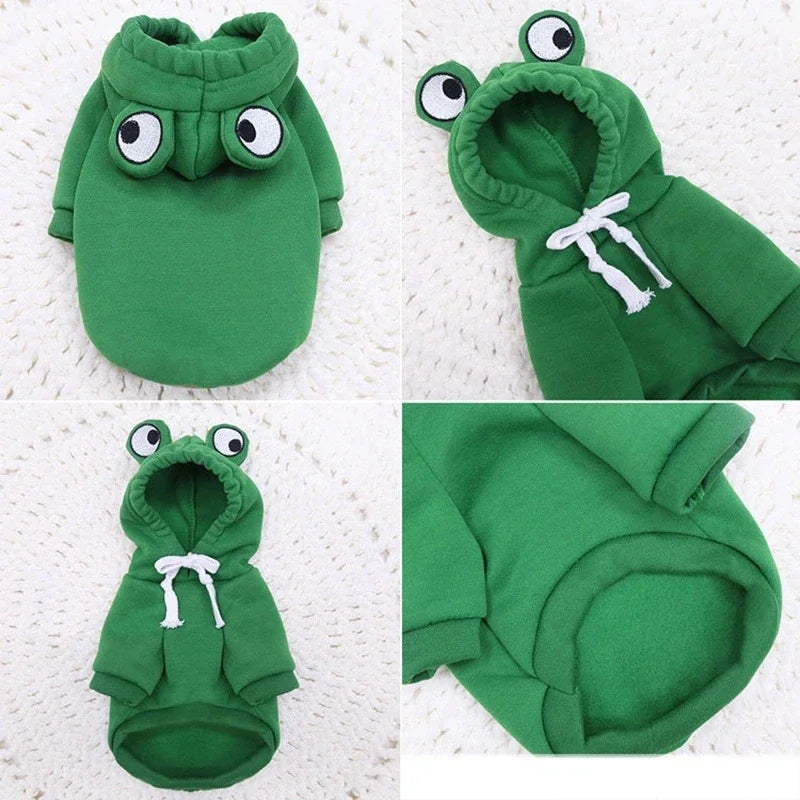 Cute Fruit Dog Clothes for Small Dogs Hoodies Warm Fleece Pet Clothing Puppy Cat Costume Coat for French Chihuahua Jacket Suit