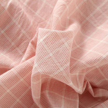 Plus Size Japanese Minimalist Checked Women Pajamas Trousers Women Soft Home Pants Loose Casual Pants Elastic Waist Home Pants