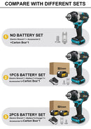 Gisam 1800N.M Torque Brushless Electric Impact Wrench 1/2 inch Screwdriver Cordless Wrench Power Tool For Makita 18V Battery Pin
