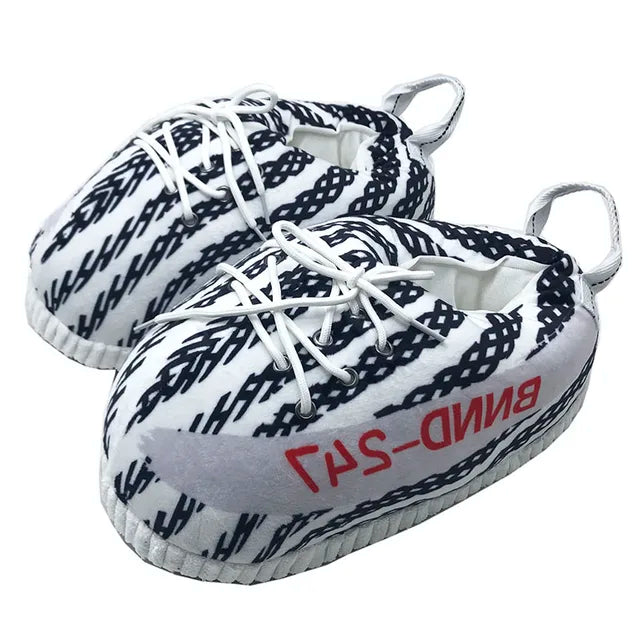 Unisex Warm Sneakers for Women Men Home Slippers House Floor Shoes Large Size Women Slippers One Size 35-44 Winter 