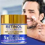 Retinol & Collagen Face Cream 60g, Anti-Aging Firming Moisturizer with Hyaluronic Acid, Fast Delivery