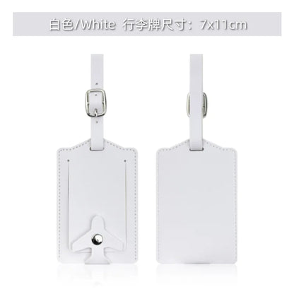 New Airplane Buckle Anti Lost Luggage Tags Thickened Flip Cover Luggage Tag Boarding Pass Suitcase Label Name ID Address Lable