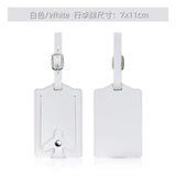 New Airplane Buckle Anti Lost Luggage Tags Thickened Flip Cover Luggage Tag Boarding Pass Suitcase Label Name ID Address Lable