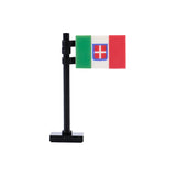 MOC City Street View National Flag Series WW2 Accessories Building Blocks Franch Italy Military Army War DIY Kid Bricks Toy Gift