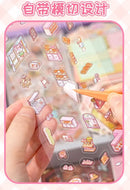 50 in 1 landscape stickers miniature scene collection 3d three-dimensional girls children's educational toys