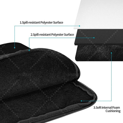 Black Cat Laptop Bag Tablet Notebook Case For Hp Dell Lenovo Computer For Macbook Air Pro Retina 10-17 Sleeve
