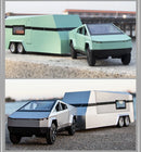 1:32 Toy Trucks for Boys Cybertruck Model Silver Pickup Truck Diecast Metal Toy Cars with Sound and Light for Kids Age 3 Year