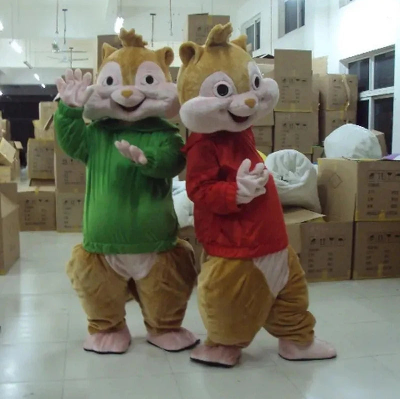 New MINISO Disney Alvin And The Chipmunks Tamias Mascot Costume Advertising ceremony Fancy Dress Party Animal carnival perform