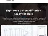 Electric Dehumidifier Moisture Absorbers Air Dryer With 1000ml Water Tank Quiet Air Home Dehumidifier For Bedroom Wardrobe