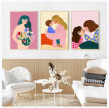 Bird Strawberry Wall Art Canvas Painting Print for Living Room Home Decor Matisse Flower Market Cat Girl