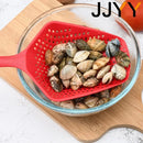 Colador grande para cocina, cuchara grande para Fideos, cuchara con mango largo, sartén antiadherente de alta temperatura, coladores, coladores, utensilios de cocina