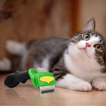 Peines para quitar el pelo de mascotas y gatos, cepillos de aseo para perros y gatos, peines de masaje para la caída del pelo, cepillo de limpieza y desenredado para recortar el pelo de mascotas.