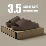 Sandalias de suela gruesa con diseño de nube de coco, chanclas de playa de fondo suave a la moda de verano para hombre y mujer, sandalias de EVA 