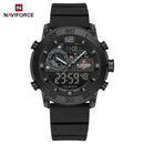 NAVIFORCE NF6104  Men's Lightweight Sports Wrist Watch Dual Display Time Night Light Watches Boy's Quartz  Stopwatch