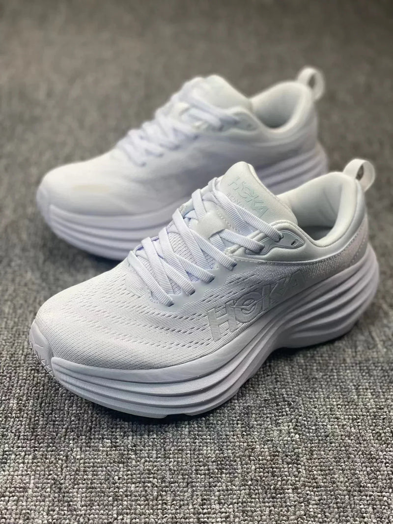 HOKA Sport Running Shoes Bondi 8 Breathable Anti Slip Cushioning Road Runs Shoes Men Sport Shoes Lifestyle Outdoor Sneaker Women