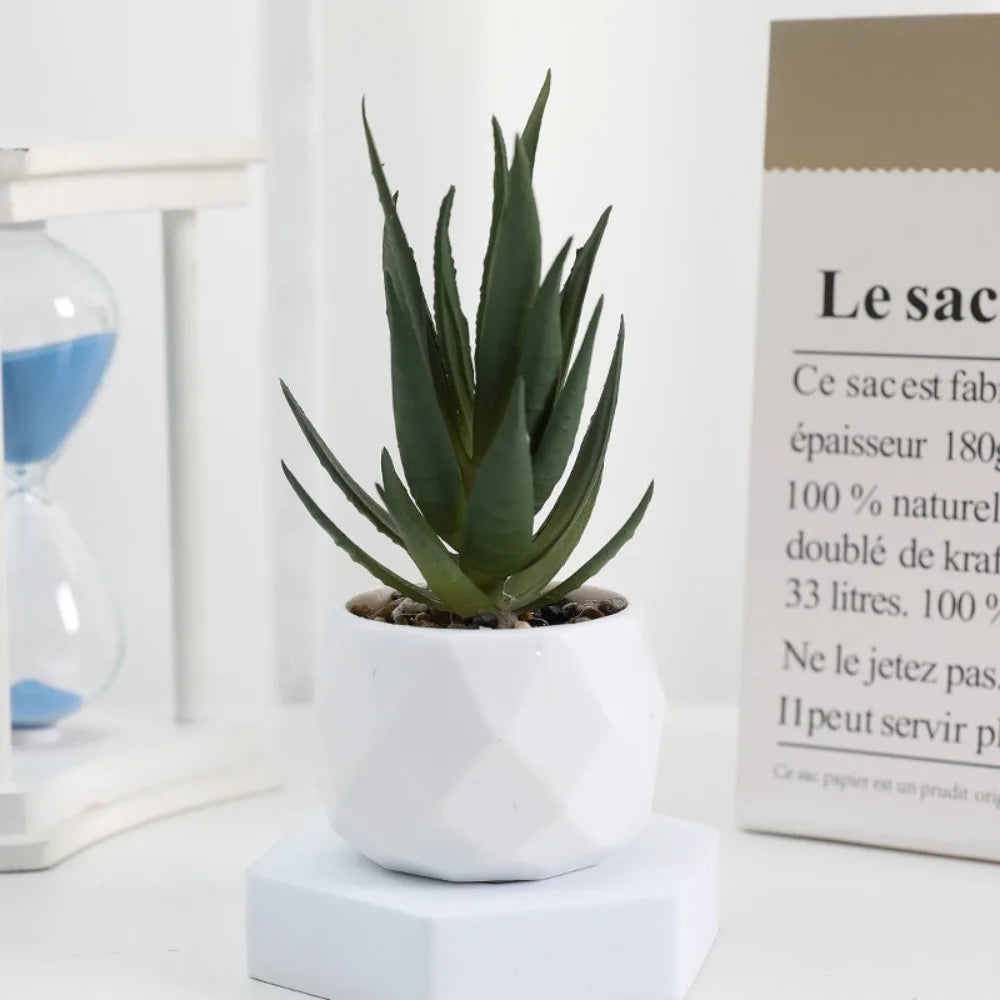 Plantas suculentas artificiales de bonsái, suculentas de simulación, mini bonsái perenne, cactus, suculentas de plástico, plantas falsas para decoración.