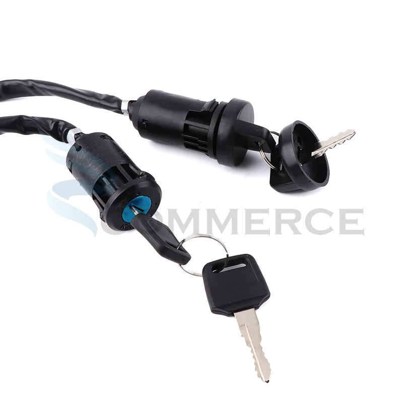 Motorcycle Electric Door Lock 4 Male Plug Ignition Key Switch For 50cc 110cc 125cc 150cc 250cc ATV QUAD Dirt Bike Accessories