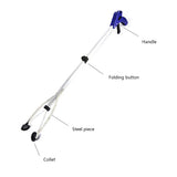 Recogedor de basura con pinza giratoria de 360°, herramienta de recogida de basura de 80 cm, ligero y plegable, extensor de pinza, herramienta manual.
