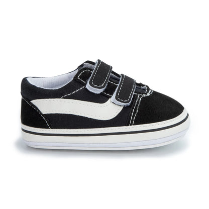 Zapatos Meckior para bebé niño y niña, zapatillas de lona con suela de goma antideslizante y diseño de rayas a cuadros, para primeros pasos, zapatos casuales unisex para bebé.