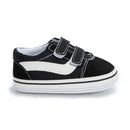 Zapatos Meckior para bebé niño y niña, zapatillas de lona con suela de goma antideslizante y diseño de rayas a cuadros, para primeros pasos, zapatos casuales unisex para bebé.