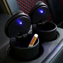 Cenicero LED universal para coche, contenedor para monedas, basura, cigarros, accesorios interiores.