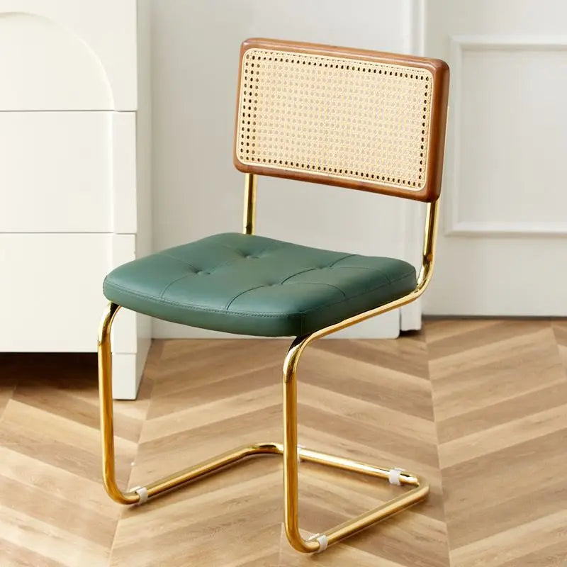 Mid-Century Modern Dining Chairs with Metal Frame, Multiple Styles Leisure chair for Kitchen, Living Room, Office , Muebles