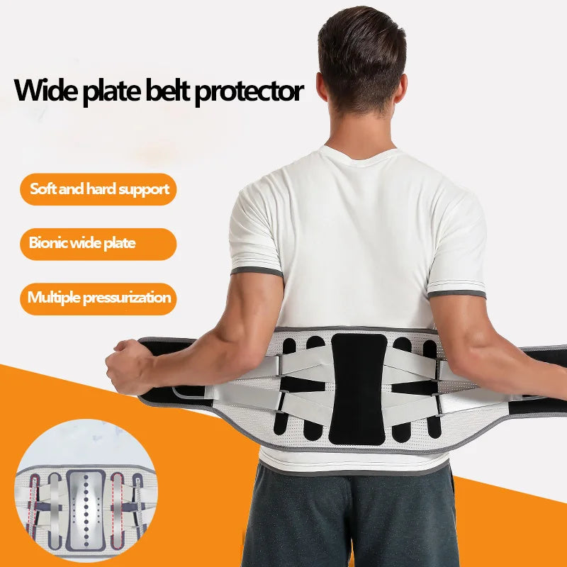 Lumbar Support Belt for Disc Herniation, Orthopedic Strain, and Pain Relief. Back Posture Corset, Spine Decompression Brace