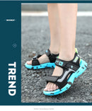 Kids Boys Trendy Camouflage Platform Strap Sandals Lightweight Soft Sole Non-slip Girls Children For Summer Outdoor Beach Shoe