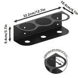Aerosol Spray Can Holder with Paper Towel Rack - Wall-Mounted 5 Can Organizer for Garage, Workshop, Kitchen & Home Storage