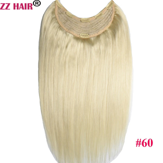 ZZHAIR 100% Brazilian Human Remy Hair Extensions 120g-200g 16"-26" U Piece Wig Clip-in Natural Straight