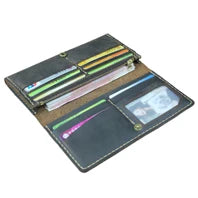 Luxury Handmade 100% Genuine Leather Men Wallet Purse Short Money Clip with Coin Pocket Male Money Bag Multi-Card Wallet Vintage