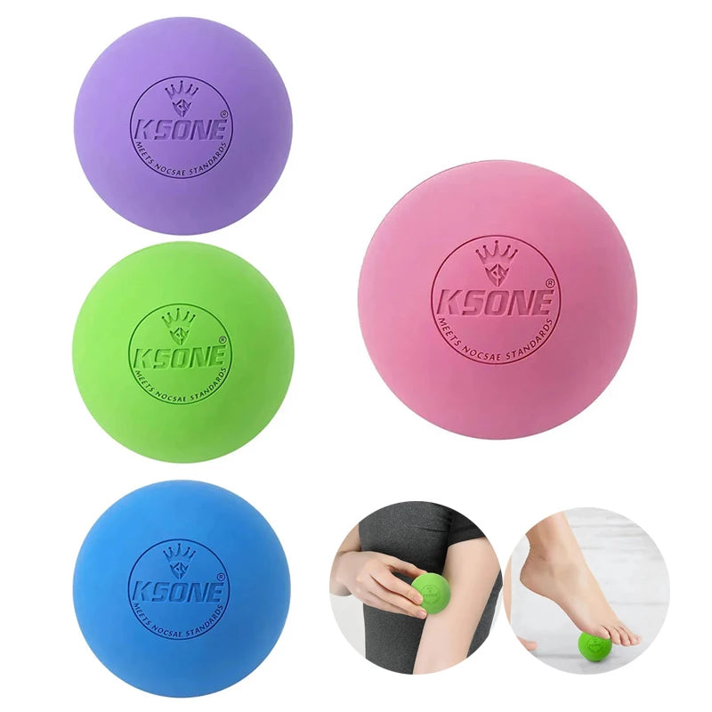Pelota de masaje de fascia de 6,3 cm para liberación miofascial, masaje de cuello y pies, yoga, fitness, relajación muscular, cuidado de la salud.
