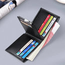 Men's Slim Wallet Genuine Leather Mini Purse Casual Design Bifold Wallet Brand Short Slim Wallet WILLIAMPOLO Luxury brand