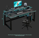 Computer desk, minimalist home gaming desk, small-sized carbon fiber patterned office desk, student study desk, bedroom desk