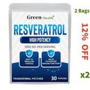 30 Patches Resveratrol Transdermal Patches Antioxidant Supplement Helps Support Anti-Aging and Immune System