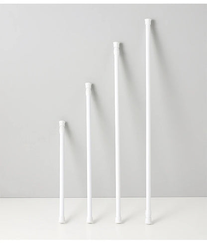 30-110CM Multi Purpose Spring Loaded Extendable Telescopic Curtain Pole Tension Rail Net Voile Pole Net Rods Curtain Telescopic
