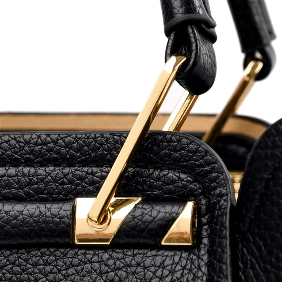 2024 Luxury Women Designer 3 Layers Shoulder Crossbody Bag Ladies Large Capacity Leather Handbags Shopper Brand Messenger Totes