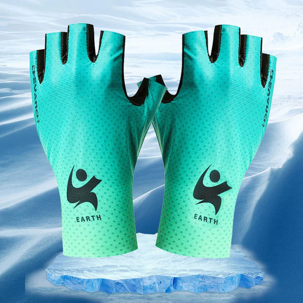 Guantes de entrenamiento de pesas pesadas para gimnasio, fitness, para hombres y mujeres, culturismo, medio dedo, antideslizantes, soporte de muñeca, levantamiento de pesas, deportes