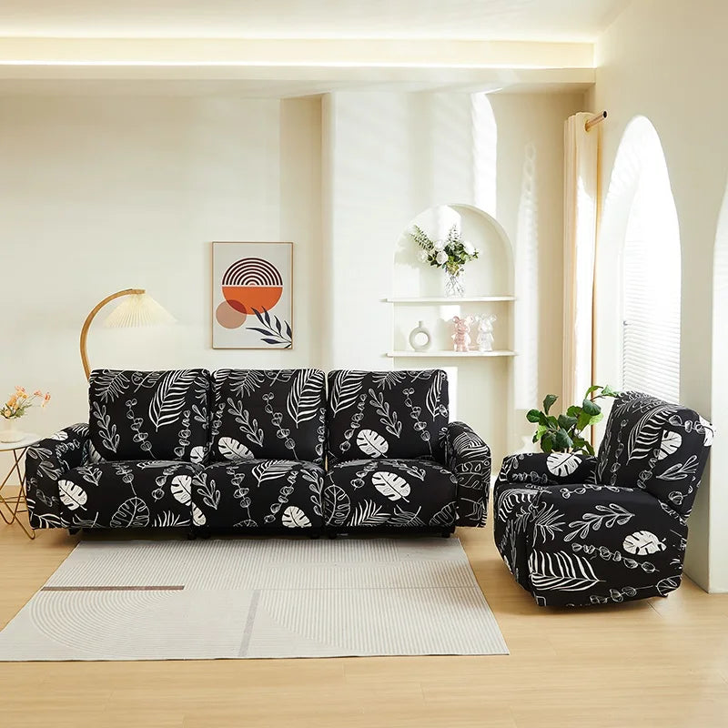 Elastic Recliner Sofa Cover Printed Slipcover Chair Sofa Protector Relax Armchair Stretch Couch Covers For Living Room