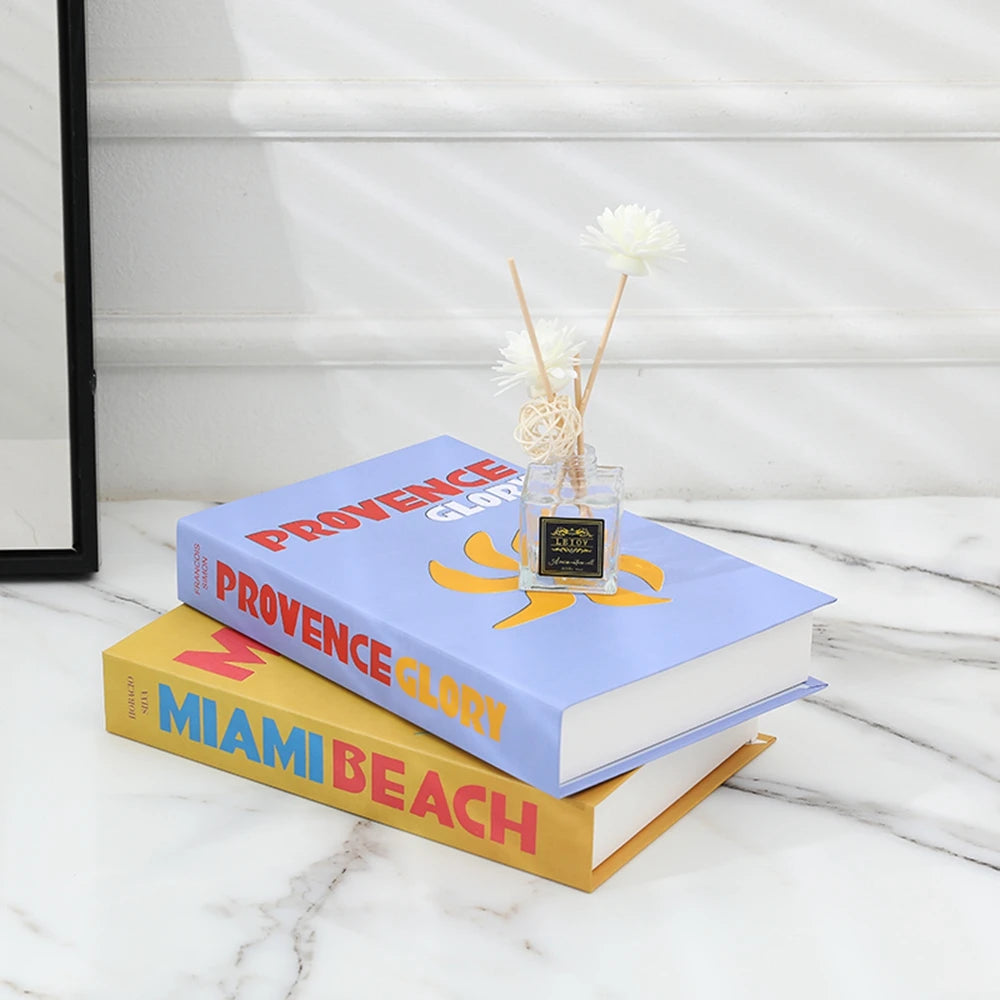 Travel Series Fake Book Decoration Coffee Table Living Room Fashion Fake Book Storage Box Decor Model Room IBIZA CAPRI