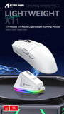 Attack Shark X11 Wireless Mouse Paw3311 22000DPI Buletooth Three Mode Rgb Charging Dock Lightweight Game E-Sports Mouse Laptop