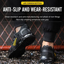 Men Rotating Button Safety Shoes Steel Toe Work Sneakers Indestructible Shoes Puncture-Proof Work Boots Air Cushion Safety Shoes